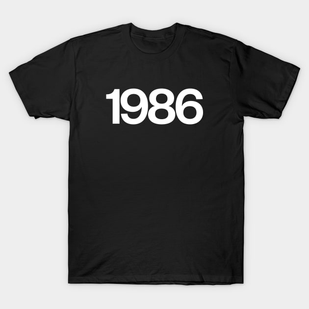 1986 T-Shirt by Monographis